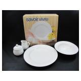 SAVOIR VIRE 5PC CERAMIC FRUIT PROMENADE SERVEWARE
