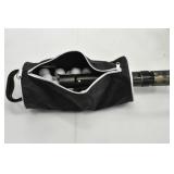 PORTABLE GOLF BALL RETRIEVER WITH SHAG BAG