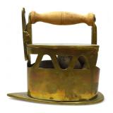BRASS BOX IRON WITH STONES
