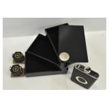 STORAGE BOX, SHOT FLASK, MINI TRAVEL PUZZLE SET