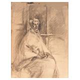 CHARCOAL STILL LIFE OF AN OLD MADAM