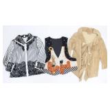 SAMUEL DONG & LEATHER JACKET & HALLOWEEN VEST