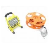 WORKSHOP HALOGEN LIGHT & HANGING PORTABLE LAMP