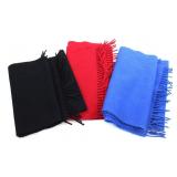 3 WOOL SCARVES SAKS FIFTH, RALPH LAUREN, JOHNSTONS
