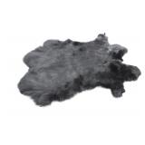 DYED BLACK RABBIT PELT
