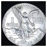 1oz .999 MEXICO SILVER LIBERTAD 1989 COIN 31.08g