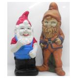 PAIR OF GARDEN GNOMES