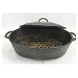 MCLEARY NO.5 OVAL CAST IRON ROASTER