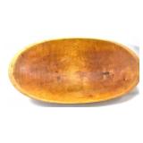 WOODEN OVAL BOWL