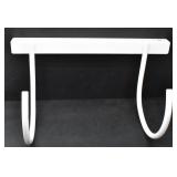 WHITE METAL WALL MOUNTED HOOKS