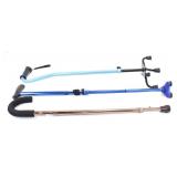3 ADJUSTABLE METAL WALKING STICKS CANES