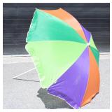 MULTICOLOUR PALM BEACH PARASOL 55' WIDE