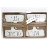 RAE DUNN CERAMIC GARDEN PLANT MARKERS