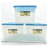 51 LITRES X 3 STORAGE BOXES