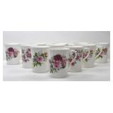 ROYAL STUART FLORAL COFFEE CUPS