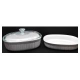TWO CORNINGWARE BAKING DISHES