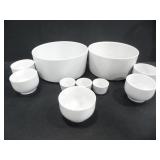 PLAIN WHITE IKEA CERAMIC BOWLS AND RAMEKINS