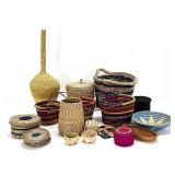 ASSTD. WOVEN BASKETS, COASTERS AND CONTAINERS