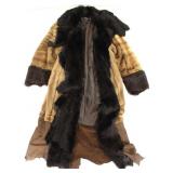 LAYERED LADIES' PEPIN MTL MIXED FUR COAT