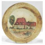 HUBERT DU ROSCOAT POTTERY WALL PLATE