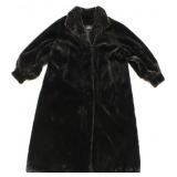 FAUX FUR TALL GIRL FULL LENGTH BALLOON SLEEVE COAT