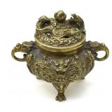 BRASS DRAGON INCENSE BURNER