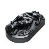 CHINESE ARCHAISTIC BLACK JADE DRAGON SEAL