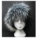 FAUX FOX FUR MONOCHROME HEAD BAND