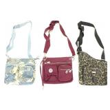 3 BAGGALLINI CROSSBODY MULTI-POCKET BAGS