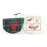 GREEN TARTAN & ABBOTT ICONS BADGE DEER POUCHES