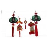 ASSTD. LUCKY RED KNOT WALL HANGINGS AND ORNAMENTS