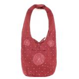 RED SEQUIN BEADED SLING SHOULDER CROSSBODY BAG