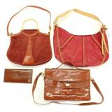 KENNETH COLE, LEATHER & SUEDE LADIES SHOULDER BAGS