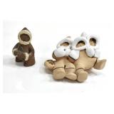 DUBE AND HELGA POTTERY FIGURINES