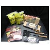 ASSORTED GRILLING AND SMOKING ACCESSORIES