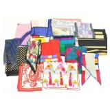 SILK & SYNTHETIC COLOURFUL NECK & SQUARE SCARVES