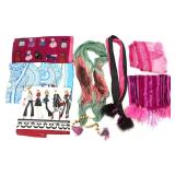PINK & GRAPHIC SILK, VELOUR & SOFT SCARVES