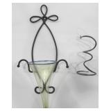 DECORATIVE WALL SCONE W/ GLASS VASE