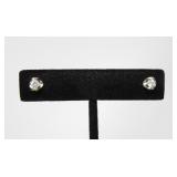 14KT GOLD & DIAMOND EARRINGS 0.87g