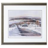 LOUISE LECOR KIROUAC 'ST. VICTOR BEAUCE QC' PRINT