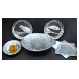 PEWTER DISPLAY BOWLS & SERVING DISHES