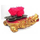 INDONESIAN TORTOISE CENG-CENG CYMBAL INSTRUMENT