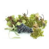 RHINESTONE & 'FROSTED' GRAPE CLUSTER DECOR