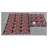 2 PIECES OF DUANAS BLOCK PRINT COTTON FABRIC