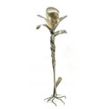 HANDCRAFTED METAL FLOWER CANDLE HOLDER