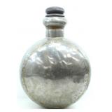 LARGE INDIAN SOLDERED METAL VESSEL/CANTEEN 20th C.