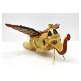 HAND CARVED INDONESIAN FOLK ART FLYING ELEPHANT
