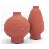 2 HOMESENSE RED CLAY POTS/VASES