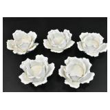 HANDMADE CERAMIC ROSE TEA LIGHT HOLDERS