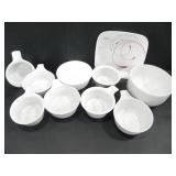 GRAB-IT CORNINGWARE BOWLS AND PLATE